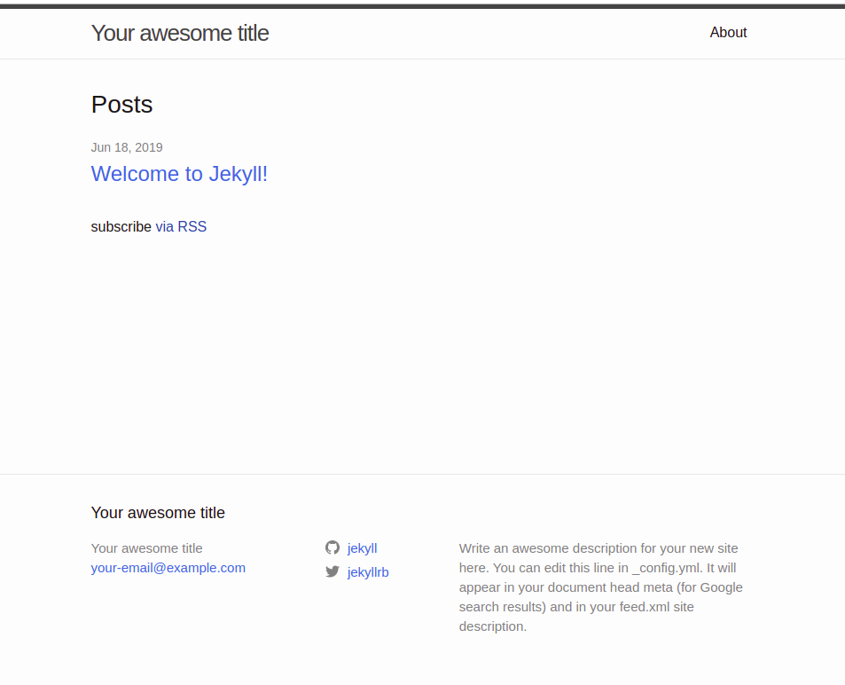 Bare Site Screenshot